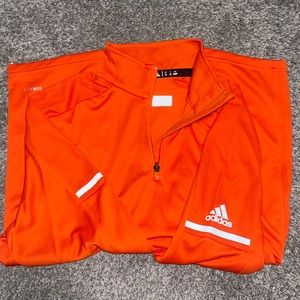 Orange Adidas long sleeve